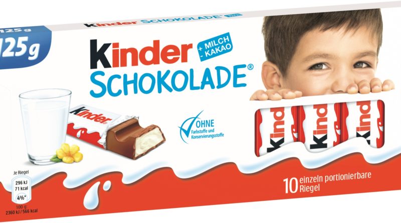 Ein neues Gesicht auf der Verpackung der Kinder Schokolade von Ferrero packaging360