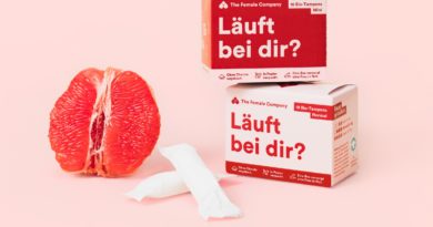 The Female Company verkauft über dm Tampons in Papierverpackung