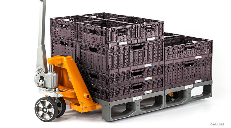 Aldi Süd switches to recyclable plastic pallets