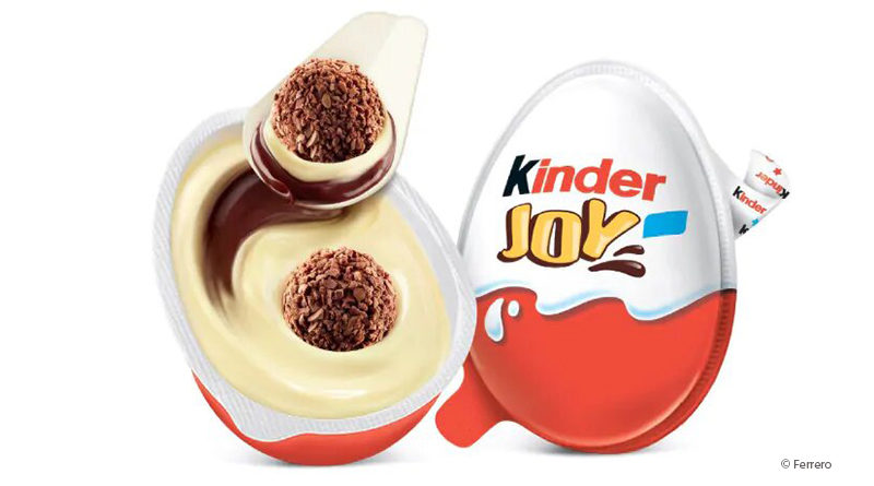 Ferrero mit neuer Verpackungsstrategie bei Kinder Joy