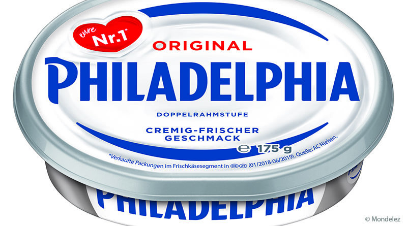 Mondelez stellt Verpackung von Philadelphia auf recycelten Kunststoff um