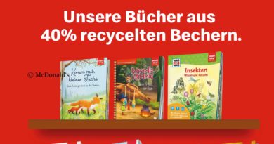 McDonalds lässt recycelte Becher für Bücherherstellung verwenden