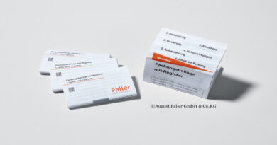 Faller Packaging - Leaflet with register