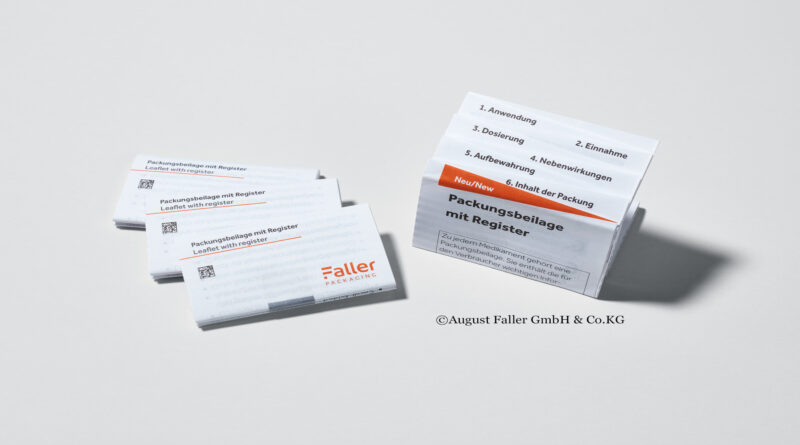Faller Packaging - Leaflet with register