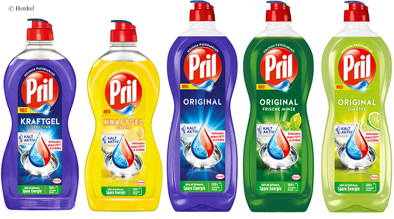 Pril bottles made from PET recyclate