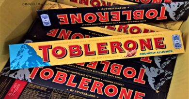 Verpackungen von Toblerone von Mondelez