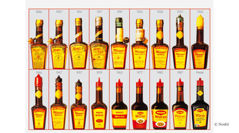 Maggi bottles over time