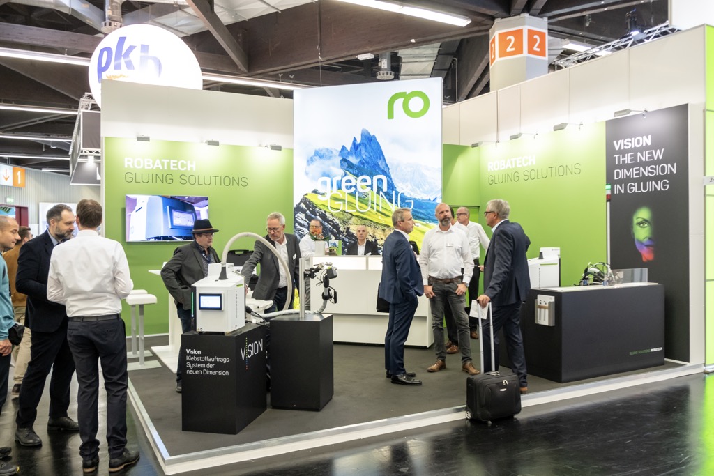 Robatech is one of the more than 1440 exhibitors at FACHPACK. Copyright: Thomas Geiger / FACHPACK